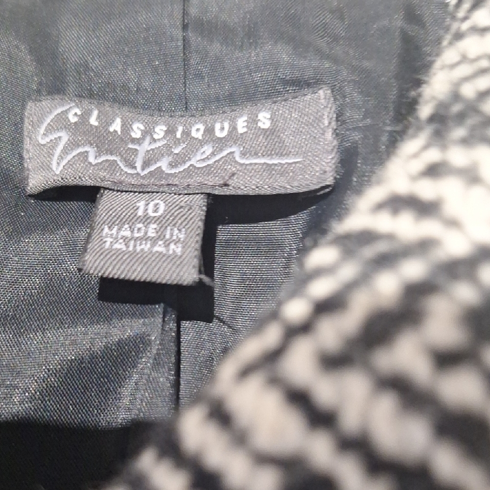 Vintage Classiques Entier Wool Herringbone Trench Coat, Sz 10, NWOT - Picture 2 of 16